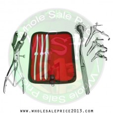  Hegar uterine dilator 3 pieces set, 7-8, 9-10, 15-16,  wartenberg pinwheel,mathieu speculum, grave 3pcs